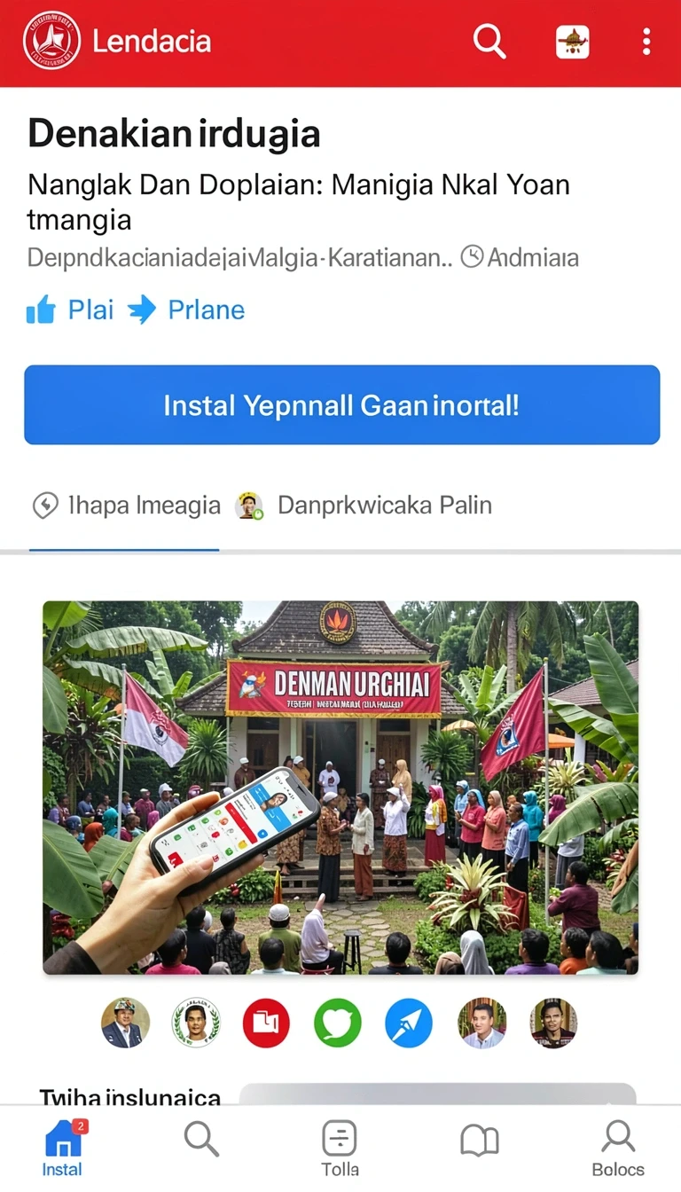 Tampilan utama aplikasi Review Aplikasi contests yang intuitif dan efisien.