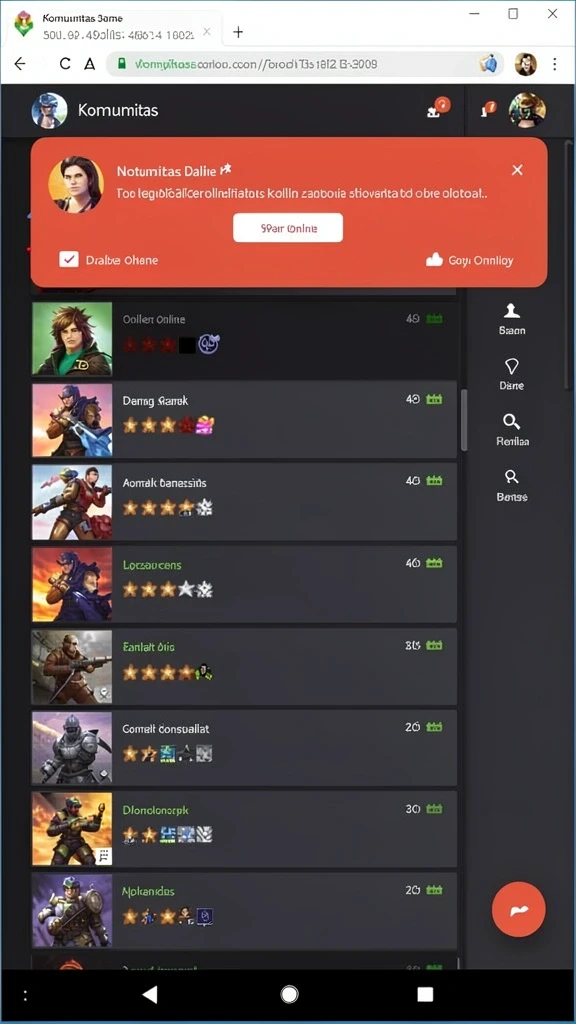 Tampilan utama aplikasi Download rp8 APK untuk Android yang intuitif dan efisien.